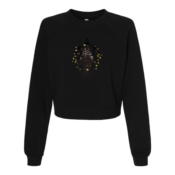 BELLA CANVAS WOMEN'S CROPPED FLEECE PULLOVER 7505